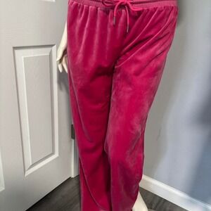 Y2K Edikted Hot Pink Velour Track Pants